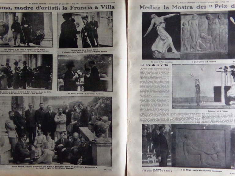 La Tribuna Illustrata 31 Maggio 1914 Francia Villa Medici Fezzan …