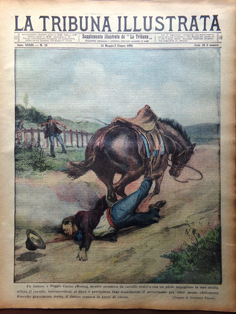 La Tribuna Illustrata 31 Maggio 1925 Energia Elettrica Grillo Università …