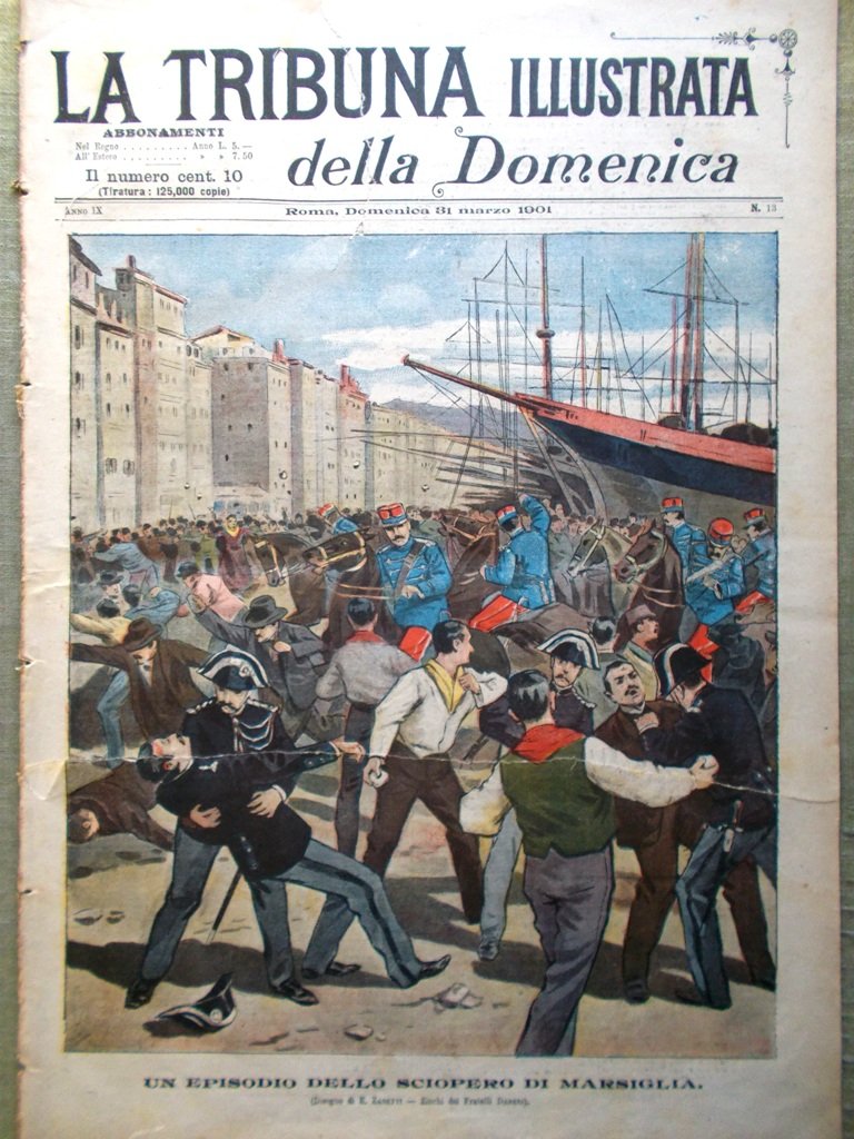La Tribuna Illustrata 31 Marzo 1901 Benito Perez Galdos Leone …