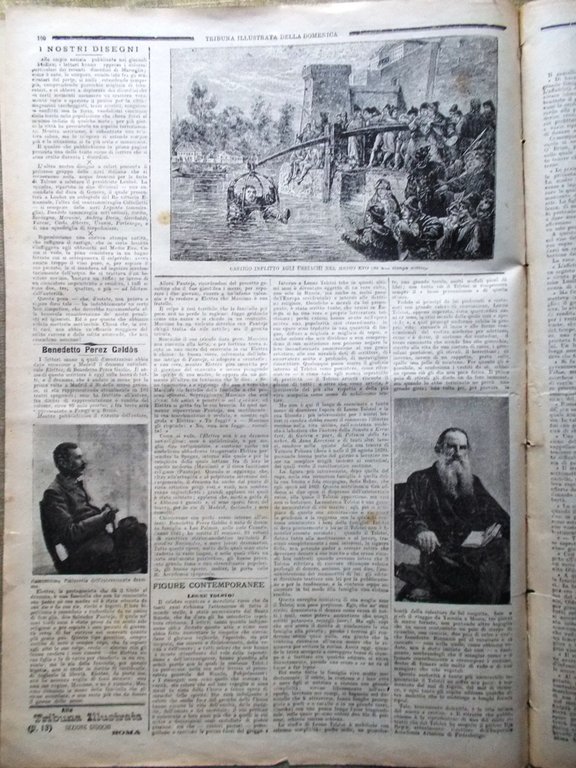 La Tribuna Illustrata 31 Marzo 1901 Benito Perez Galdos Leone …