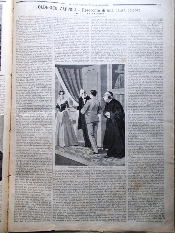 La Tribuna Illustrata 31 Marzo 1901 Benito Perez Galdos Leone …