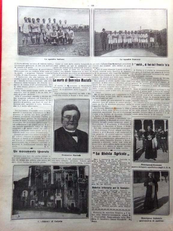 La Tribuna Illustrata 31 Marzo 1912 Scebeli Domenico Mustafà San …