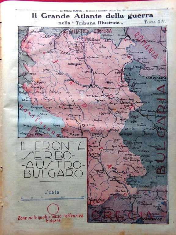 La Tribuna Illustrata 31 Ottobre 1915 WW1 Bulgaria Ospedale Fronte … | Immagine Gallery 2