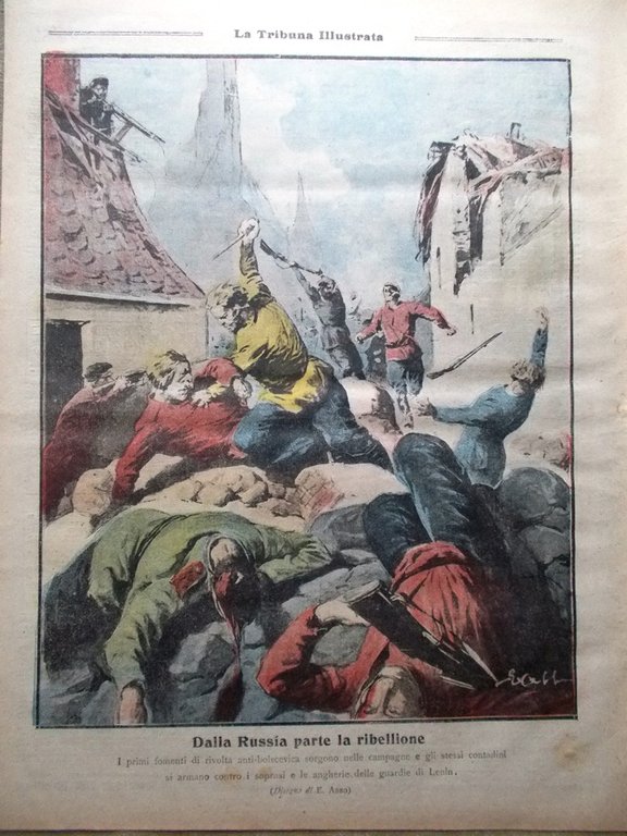 La Tribuna Illustrata 31 Ottobre 1920 Tribunali Rossi Rivolta Russia …