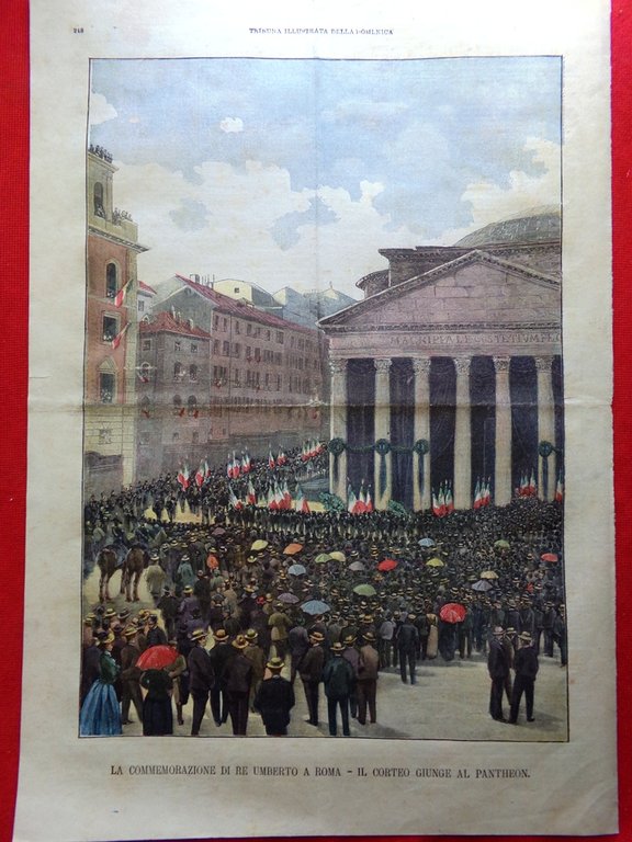 La Tribuna Illustrata 4 Agosto 1901 Domenico Rossetti Re Umberto …