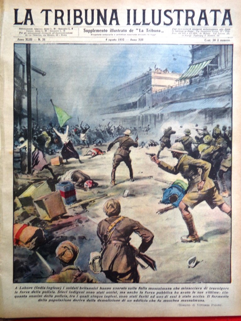 La Tribuna Illustrata 4 Agosto 1935 Cruto Tour France Manica …