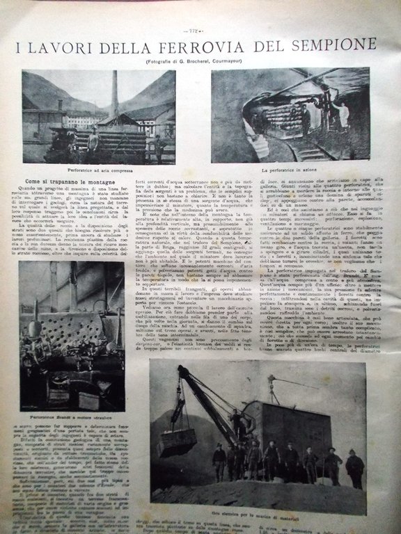 La Tribuna Illustrata 4 Dicembre 1904 Camera Deputati Ferrovia Sempione …