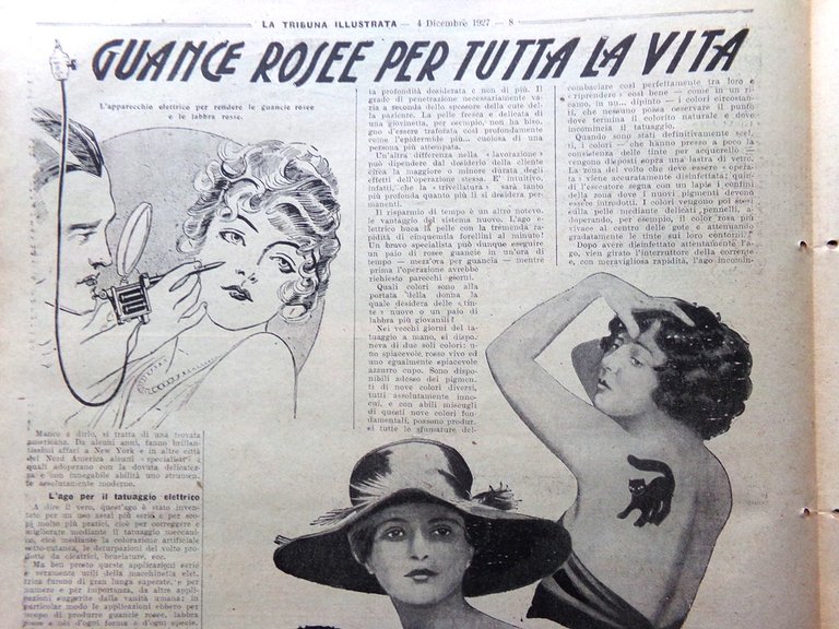 La Tribuna Illustrata 4 Dicembre 1927 Trapani Duce Istria Camicie …