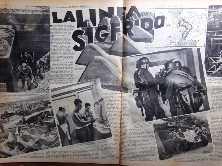 La Tribuna Illustrata 4 Dicembre 1938 Maria Savoia Linea Sigfrido …