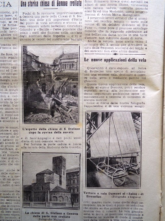 La Tribuna Illustrata 4 Febbraio 1912 Santo Stefano Genova Hugo …