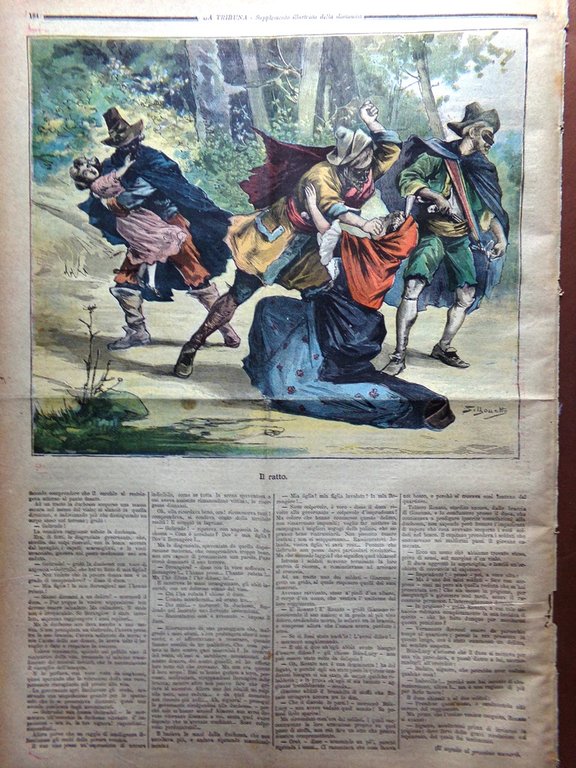 La Tribuna Illustrata 4 Giugno 1893 Festa dello Statuto Parlamento …