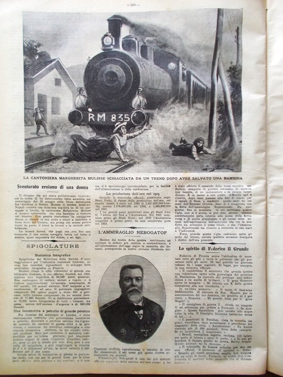 La Tribuna Illustrata 4 Giugno 1905 Angelo Lodigiano Lecce Meningite …