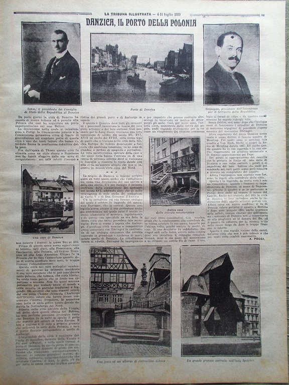 La Tribuna Illustrata 4 Luglio 1920 Danzica Bologna Bavaresi Maiocchi …