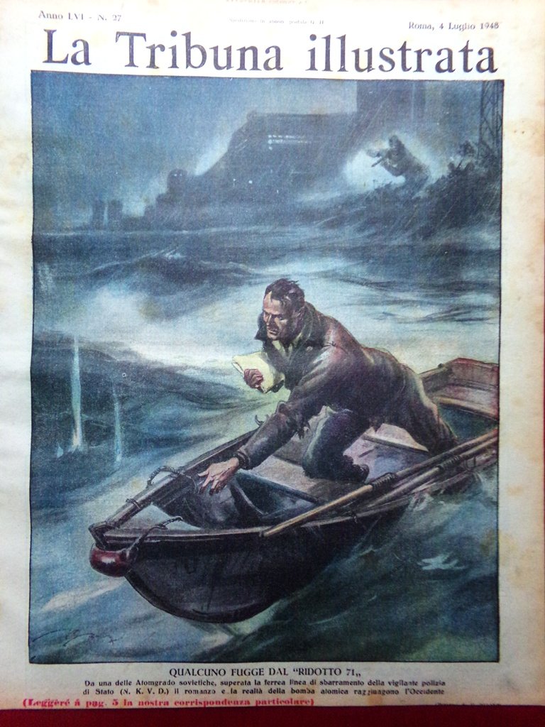 La Tribuna Illustrata 4 Luglio 1948 Santi Stalin Duce Mafalda … | Immagine principale