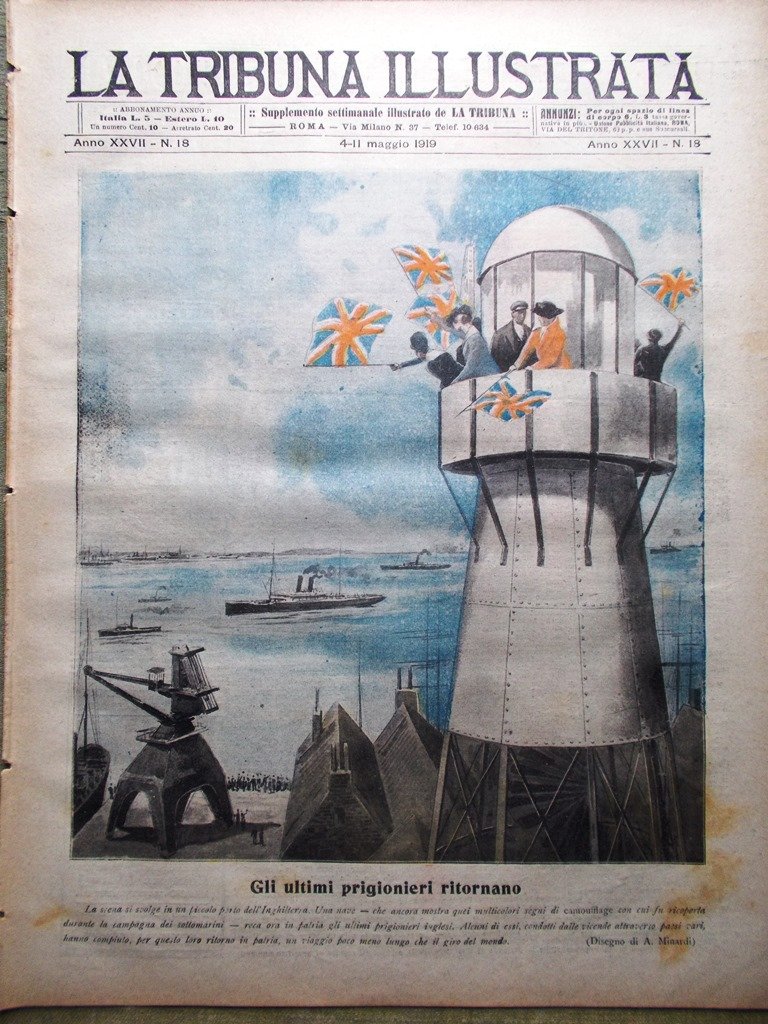 La Tribuna Illustrata 4 Maggio 1919 Barbara Marchisio Pace in …