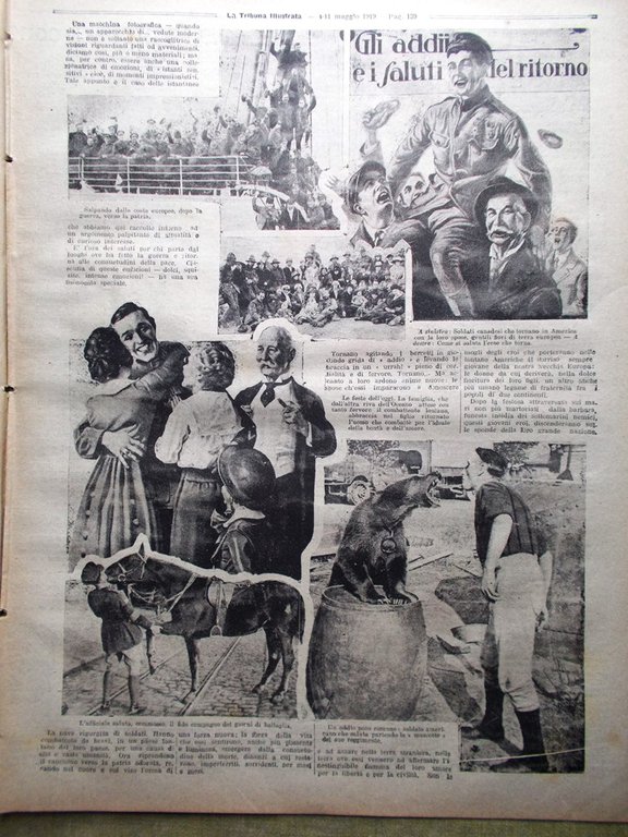 La Tribuna Illustrata 4 Maggio 1919 Barbara Marchisio Pace in …