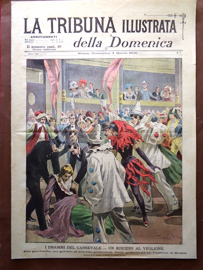 La Tribuna Illustrata 4 Marzo 1900 Camillo Danesi Funerali di …