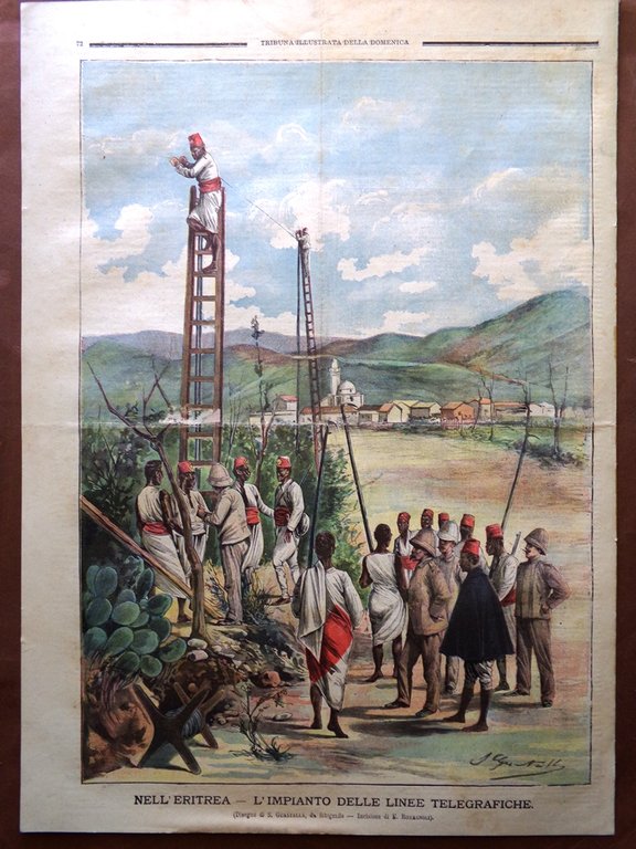 La Tribuna Illustrata 4 Marzo 1900 Camillo Danesi Funerali di …