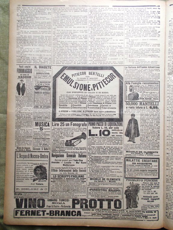 La Tribuna Illustrata 4 Novembre 1900 Tomba Umberto Pantheon Renzis …