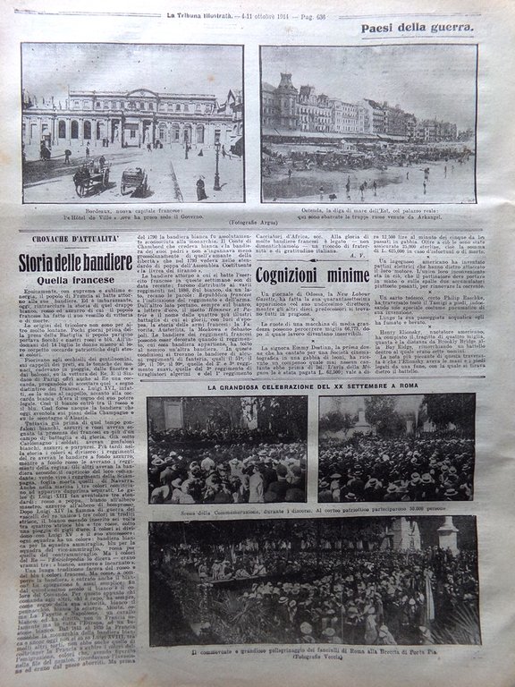 La Tribuna Illustrata 4 Ottobre 1914 WW1 Occupazione Liegi Reims …
