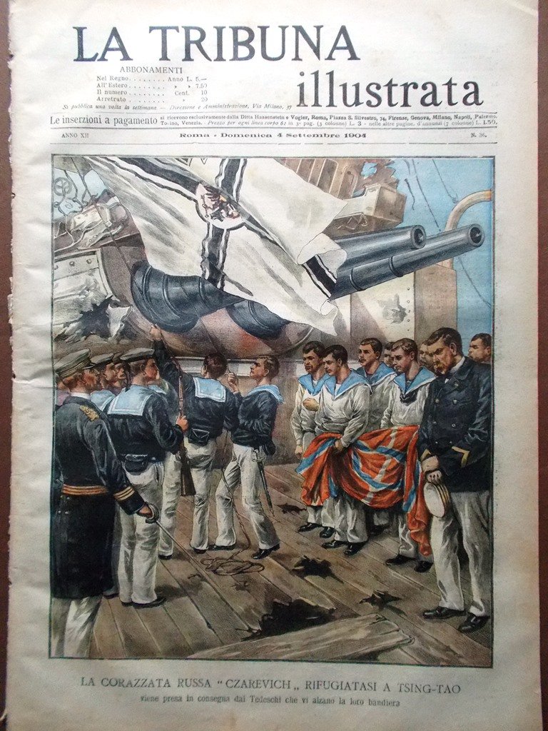La Tribuna Illustrata 4 Settembre 1904 Nubifragio Sorrento Disastri Navali …