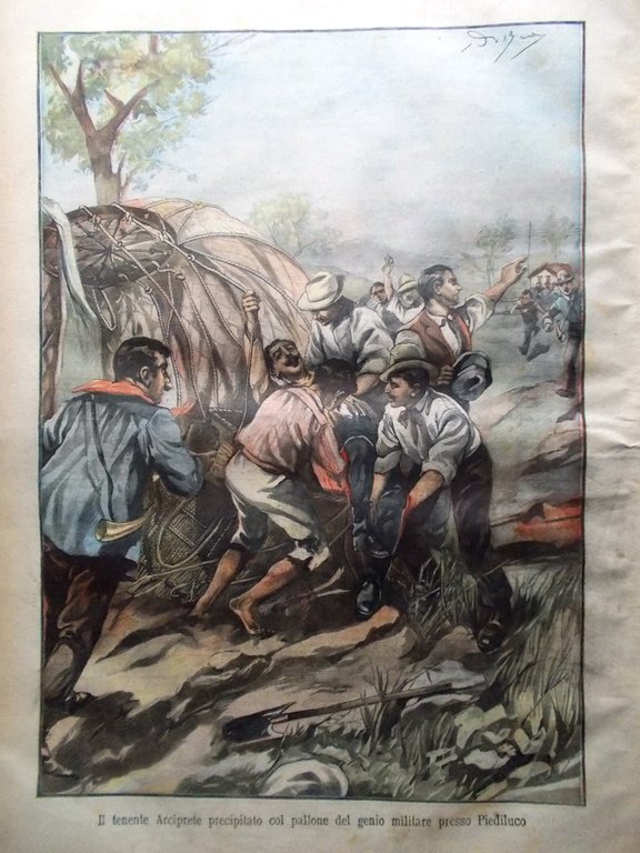 La Tribuna Illustrata 4 Settembre 1904 Nubifragio Sorrento Disastri Navali …