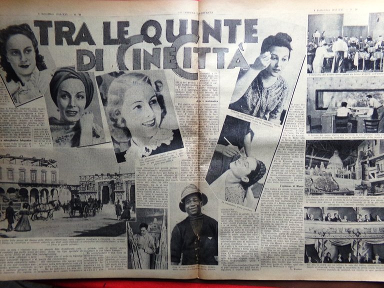 La Tribuna Illustrata 4 Settembre 1938 Sumo Barbarossa Cinecittà Calciatori …