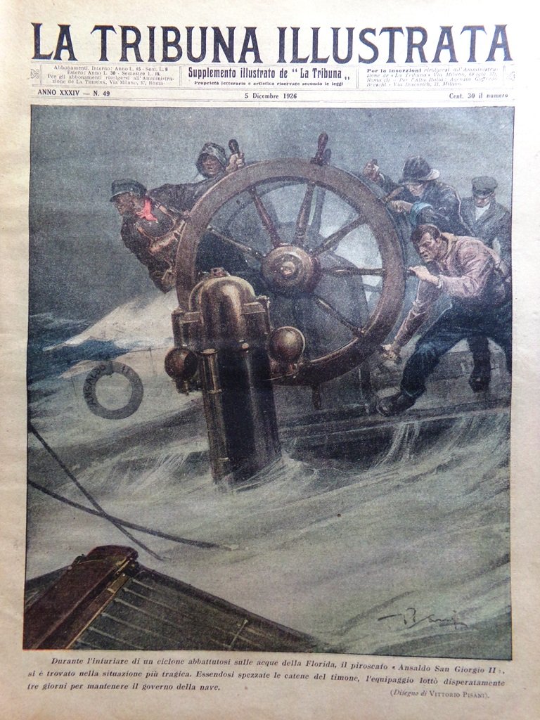 La Tribuna Illustrata 5 Dicembre 1926 Charlot Romolo Febbre Oro … | Immagine principale
