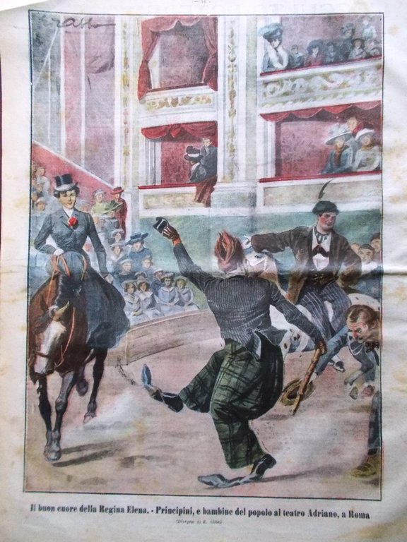La Tribuna Illustrata 5 Febbraio 1911 Telefonografo Protezione Animali Calisse