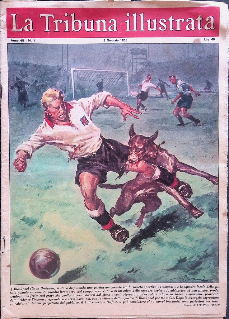La Tribuna Illustrata 5 Gennaio 1958 Blackpool Ella Hewett Pascoli …