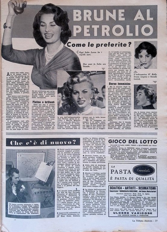 La Tribuna Illustrata 5 Gennaio 1958 Blackpool Ella Hewett Pascoli …