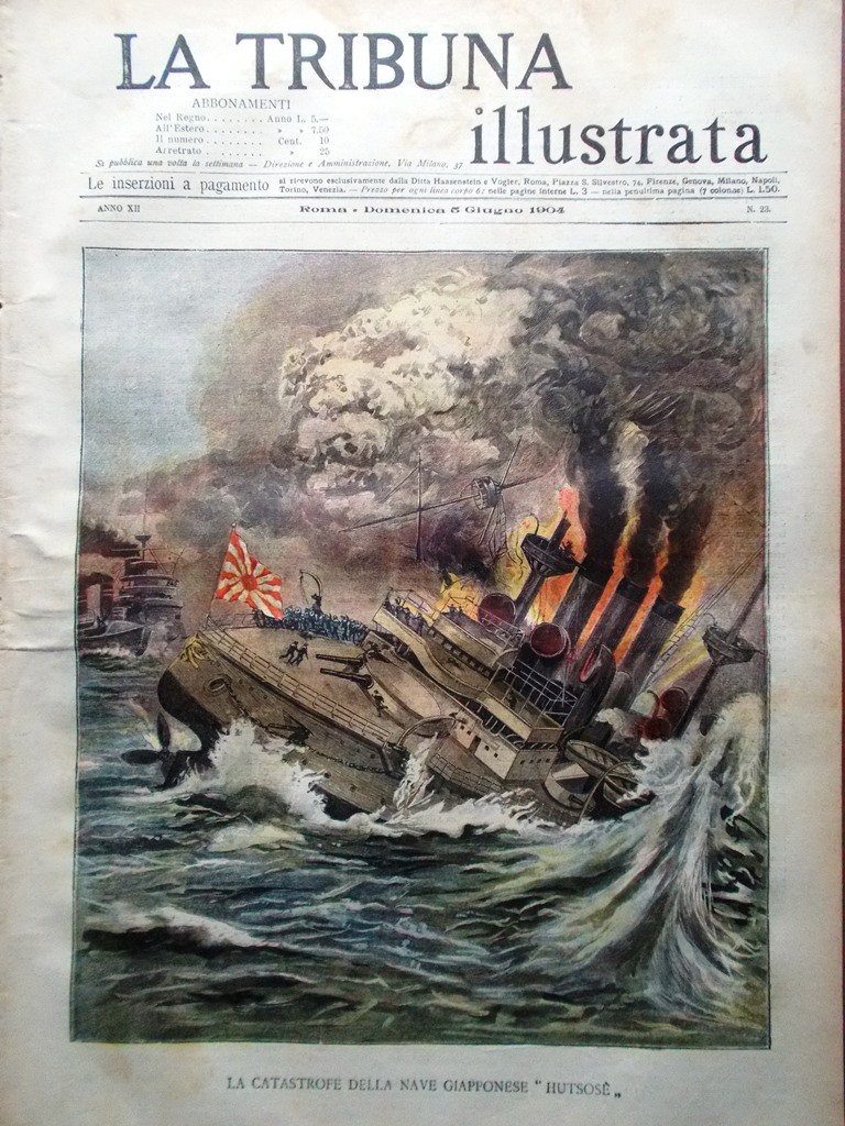 La Tribuna Illustrata 5 Giugno 1904 Madonna Montevergine Petrarca Nave …