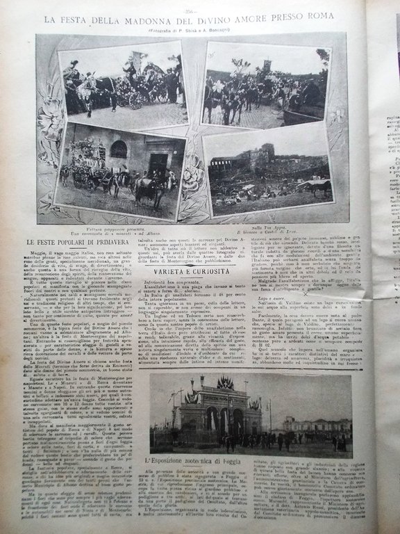 La Tribuna Illustrata 5 Giugno 1904 Madonna Montevergine Petrarca Nave …