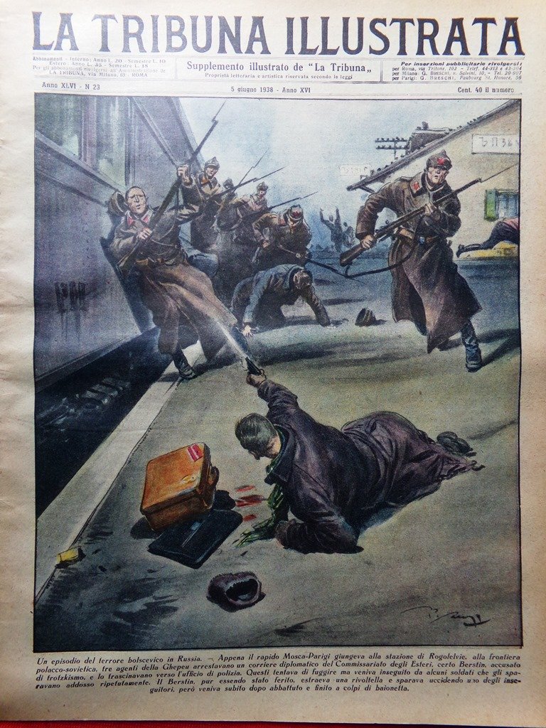 La Tribuna Illustrata 5 Giugno 1938 Duce a Genova Nuvolari …