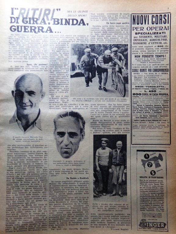 La Tribuna Illustrata 5 Giugno 1938 Duce a Genova Nuvolari …