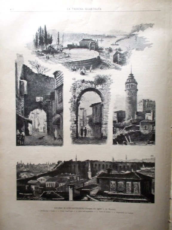 La Tribuna Illustrata 5 Luglio 1891 Seghetti Melinite Costantinopoli Esposizione