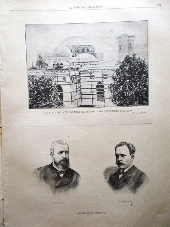 La Tribuna Illustrata 5 Luglio 1891 Seghetti Melinite Costantinopoli Esposizione