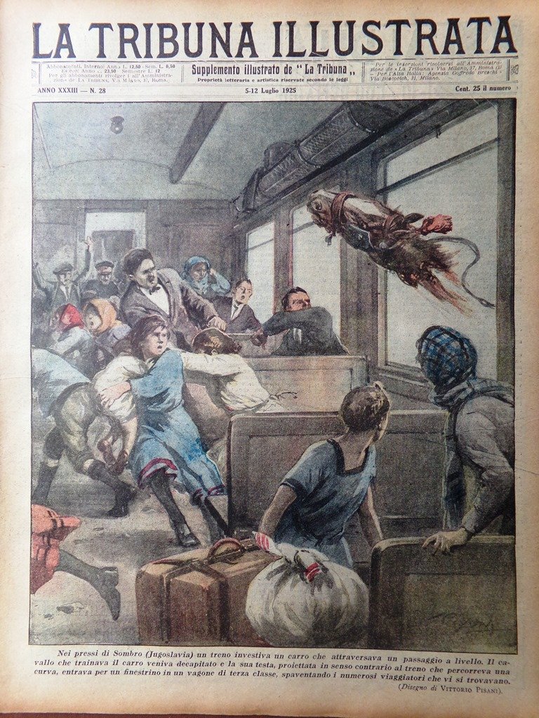 La Tribuna Illustrata 5 Luglio 1925 Napoli-Salerno Savoia Ederle Jazz …