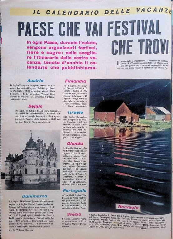 La Tribuna Illustrata 5 Luglio 1964 Circumetnea Perlasco Kennedy Lyn …