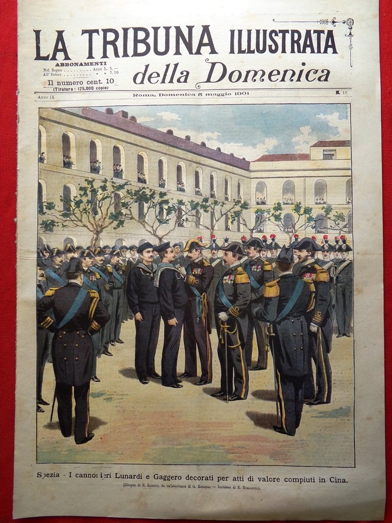 La Tribuna Illustrata 5 Maggio 1901 Lunardi Gaggero Porto di …
