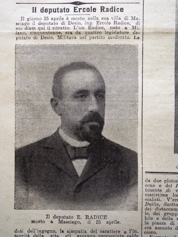 La Tribuna Illustrata 5 Maggio 1901 Lunardi Gaggero Porto di …