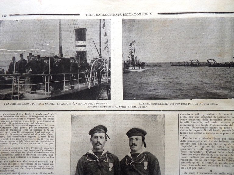 La Tribuna Illustrata 5 Maggio 1901 Lunardi Gaggero Porto di …