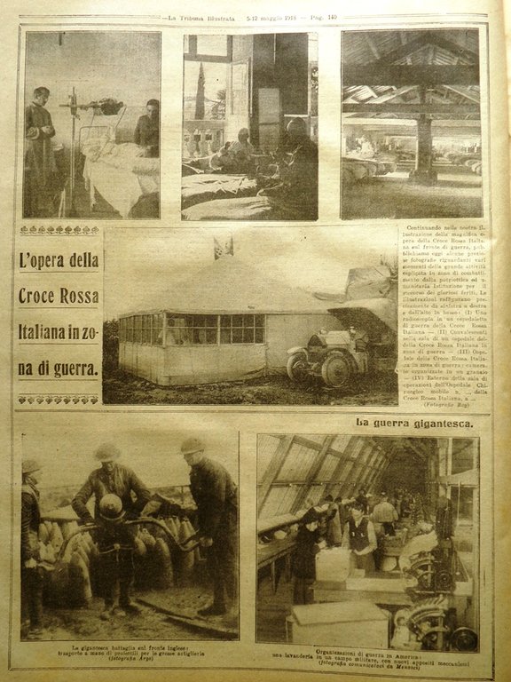 La Tribuna Illustrata 5 Maggio 1918 WW1 Donne Inglesi Senecat … | Immagine Gallery 2