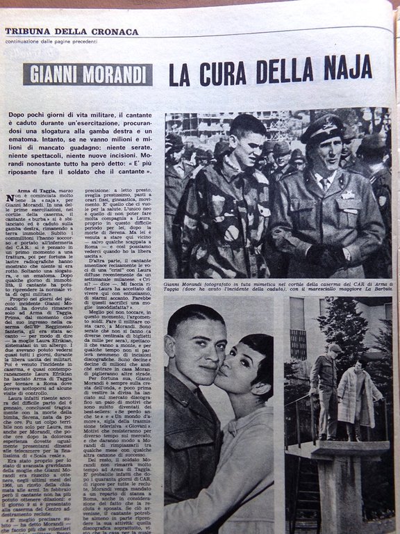 La Tribuna Illustrata 5 Marzo 1967 Morandi Corso Indagini su …
