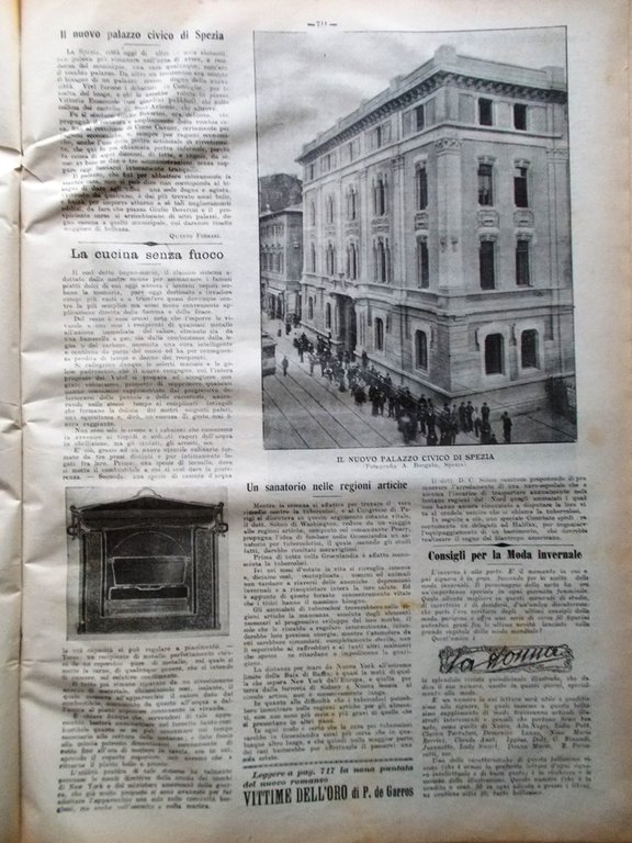 La Tribuna Illustrata 5 Novembre 1905 Eleonora Duse Troni Campania …