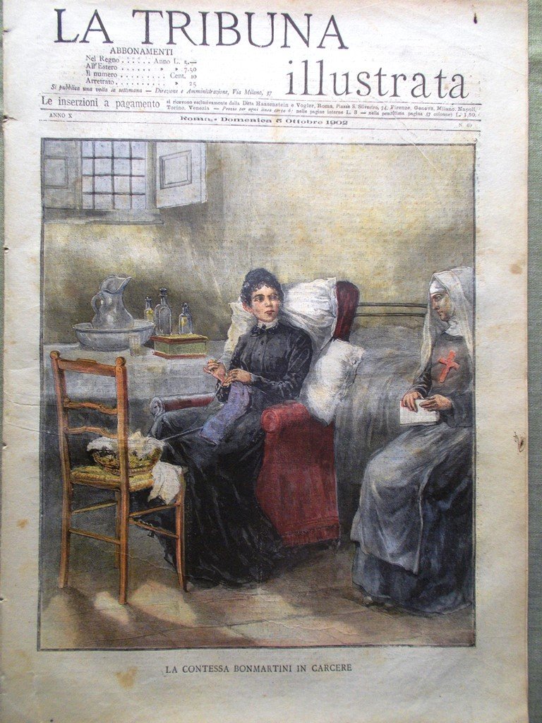 La Tribuna Illustrata 5 Ottobre 1902 Bonmartini Murri Palumbo Naumachia …