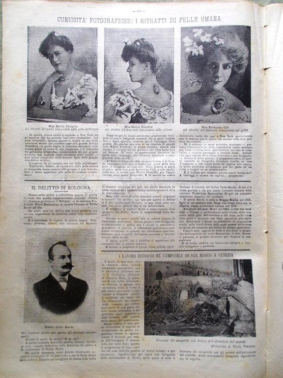 La Tribuna Illustrata 5 Ottobre 1902 Bonmartini Murri Palumbo Naumachia …
