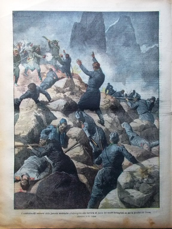 La Tribuna Illustrata 5 Settembre 1915 WW1 Battaglia Riga Paterno …