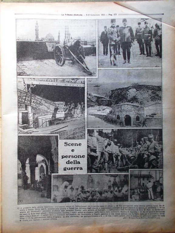 La Tribuna Illustrata 5 Settembre 1915 WW1 Battaglia Riga Paterno …