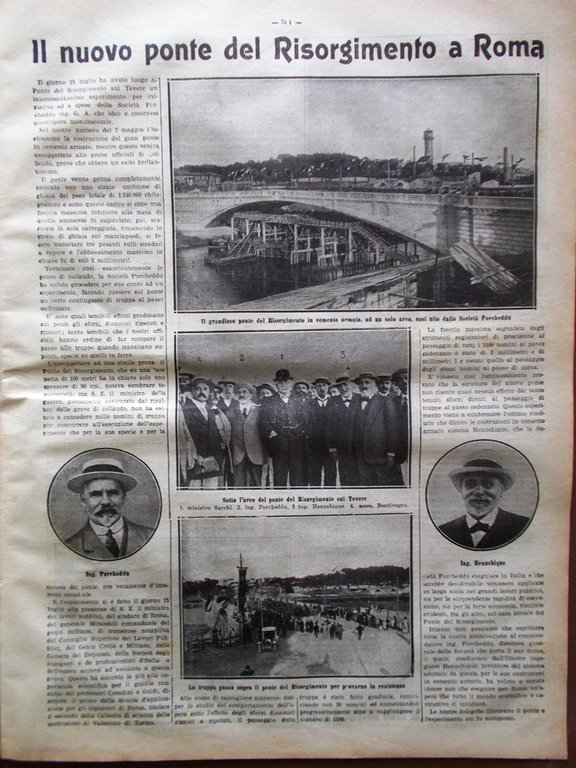 La Tribuna Illustrata 6 Agosto 1911 Eolo Lanthelme Padiglione Emiliano …